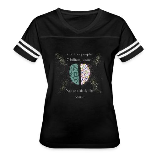 People brains - Women's V-Neck Football Tee