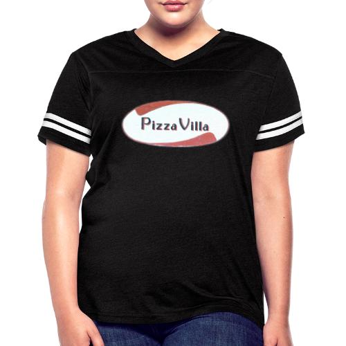 The Pizza Villa OG - Women's V-Neck Football Tee