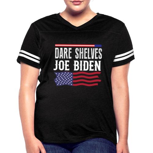 Bare Shelves Biden Funny Meme T-Shirt - Women's Vintage Sports T-Shirt
