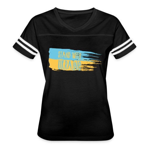 I Stand With Ukraine - Women's Vintage Sports T-Shirt