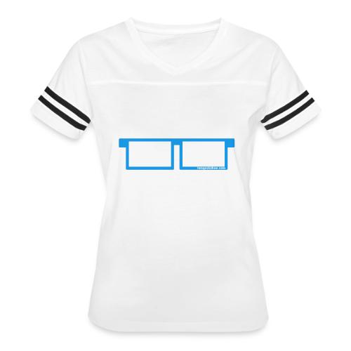 iamGEEK LOGO - Women's V-Neck Football Tee