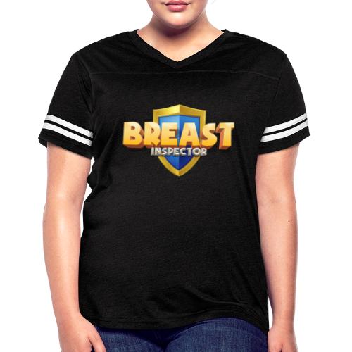 Breast Inspector - Customizable - Women's V-Neck Football Tee