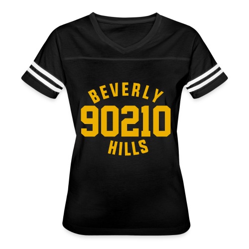 Beverly Hills 90210- Original Retro Shirt - Women's V-Neck Football Tee