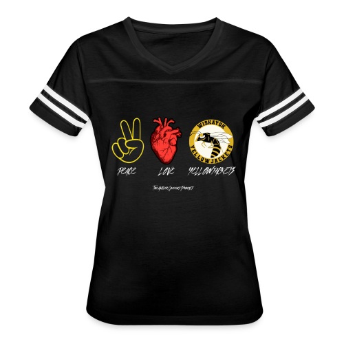 Peace Love Yellowjackets - Women's Vintage Sports T-Shirt