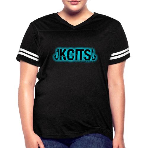 Kcits.stream Basic Logo - Women's V-Neck Football Tee