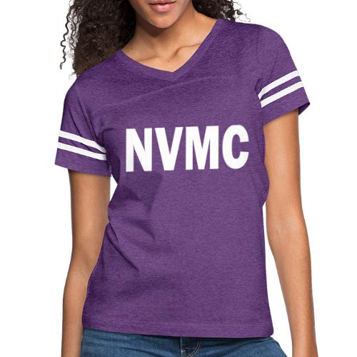 Heritage NVMC white - Women's V-Neck Football Tee
