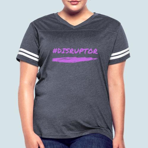 Purple Disruptor - Women's V-Neck Football Tee