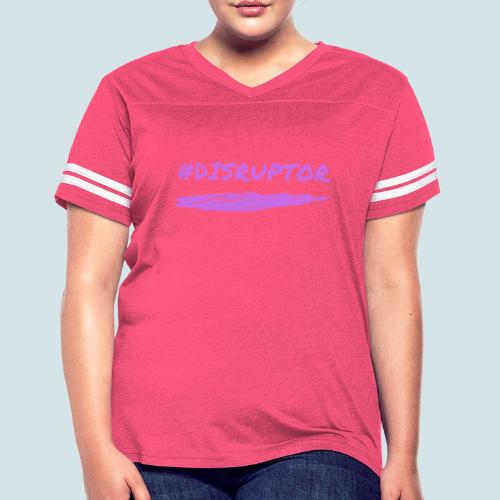 Purple Disruptor - Women's V-Neck Football Tee