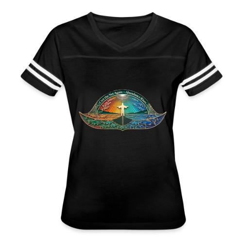 Easter Cast the Net Again T Shirt, abundance Gift - Women's V-Neck Football Tee