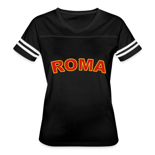 roma_2_color - Women's V-Neck Football Tee