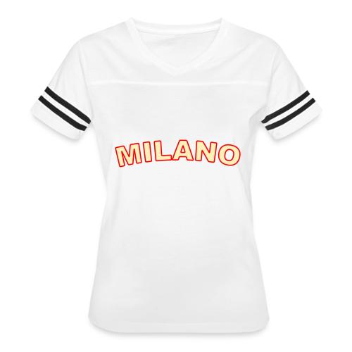 milano_2_color - Women's V-Neck Football Tee