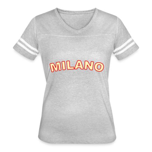 milano_2_color - Women's V-Neck Football Tee