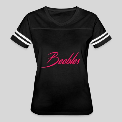 Pink Beebles Logo - Women's Vintage Sports T-Shirt