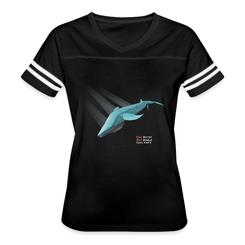 Sea life - Origami Whale - Women's Vintage Sports T-Shirt