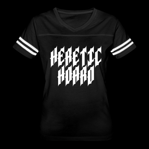 Heretic Hoard Logo - Women's V-Neck Football Tee