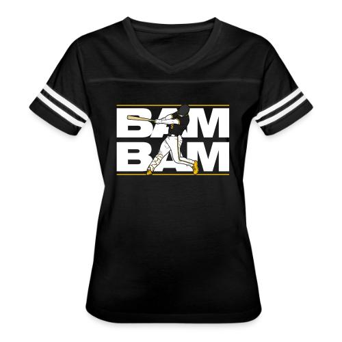 BAM BAM - Women's V-Neck Football Tee
