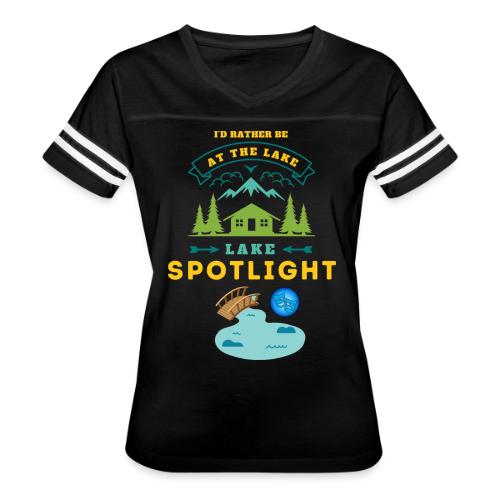 Lake Spotlight - Women's V-Neck Football Tee