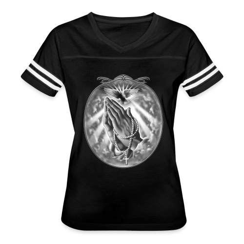 Praying Hands by RollinLow - Women's Vintage Sports T-Shirt