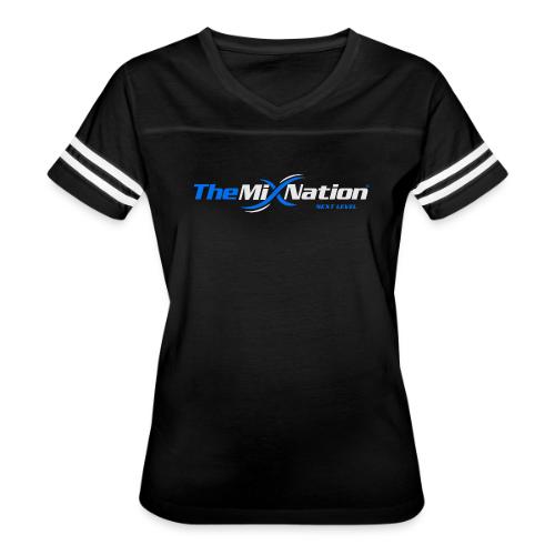 TheMixNation Logo - Women's V-Neck Football Tee
