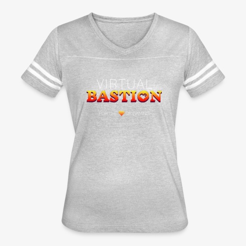 Virtual Bastion: For the Love of Gaming - Women's V-Neck Football Tee