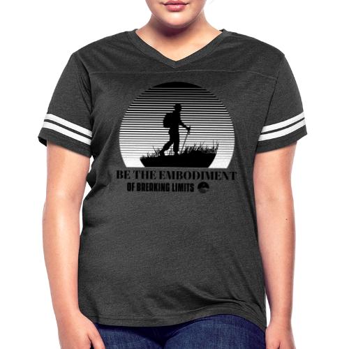 Be The Embodiment Of Breaking Limits - Women's V-Neck Football Tee