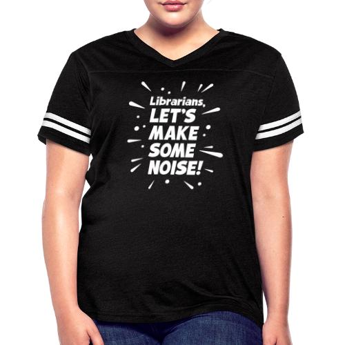 Make Some Noise - Women's V-Neck Football Tee