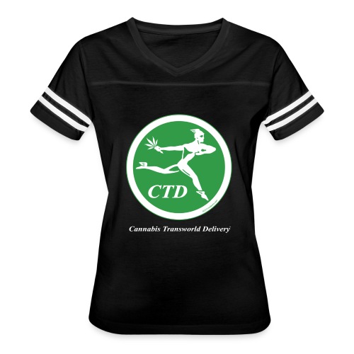 Cannabis Transworld Delivery - Green-White - Women's Vintage Sports T-Shirt