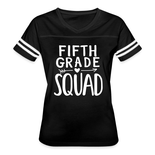 Fifth Grade Squad Teacher Team T-Shirts - Women's V-Neck Football Tee