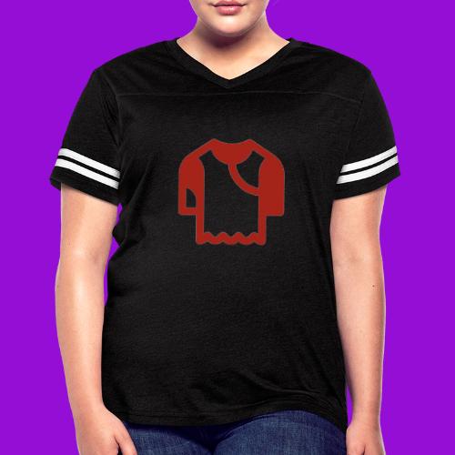 Logo outline - Women's V-Neck Football Tee