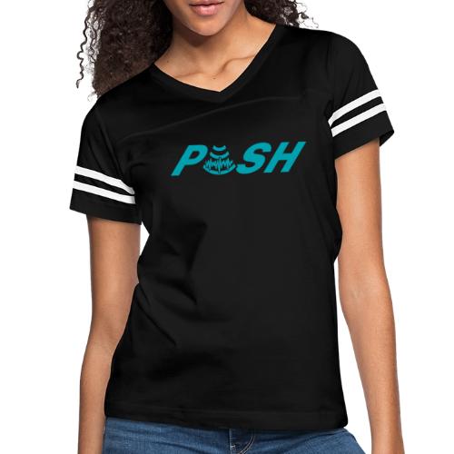 PUSH to End Preventable Stillbirth - Women's V-Neck Football Tee