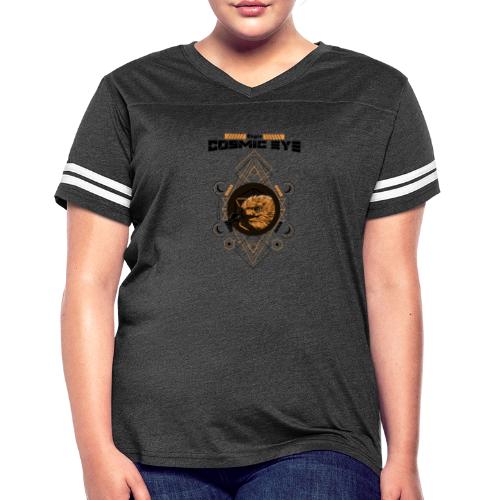 Eagle Cosmic Eye - Women's V-Neck Football Tee