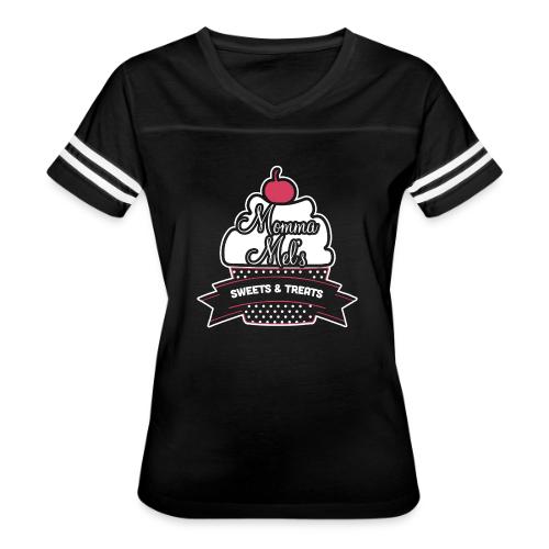 mels png - Women's V-Neck Football Tee