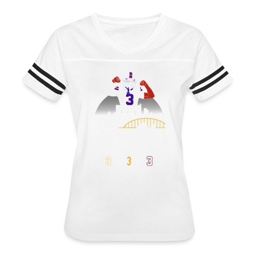 Pittsburgh's Very Own - DH3 - Women's V-Neck Football Tee