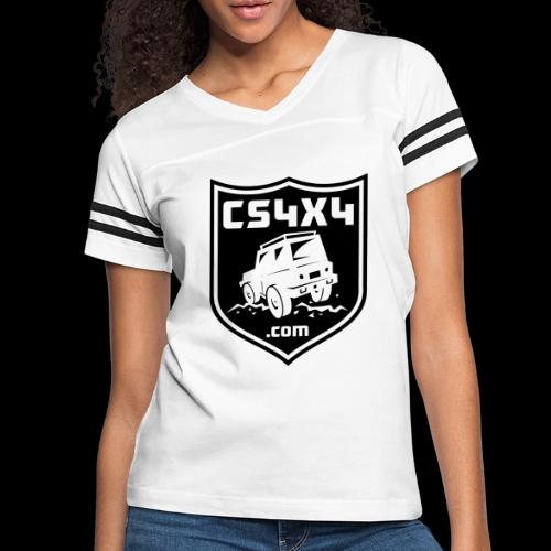 CS4x4 Black Shield - Women's V-Neck Football Tee