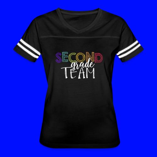Second Grade Team Grade Level Team Teacher T-Shirt - Women's V-Neck Football Tee