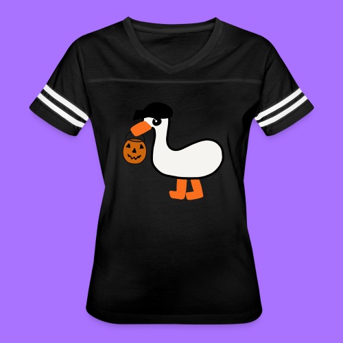Emo Goose (Halloween 2021) - Women's V-Neck Football Tee