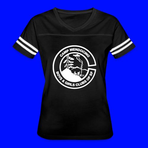 Camp Mendocino - Women's V-Neck Football Tee