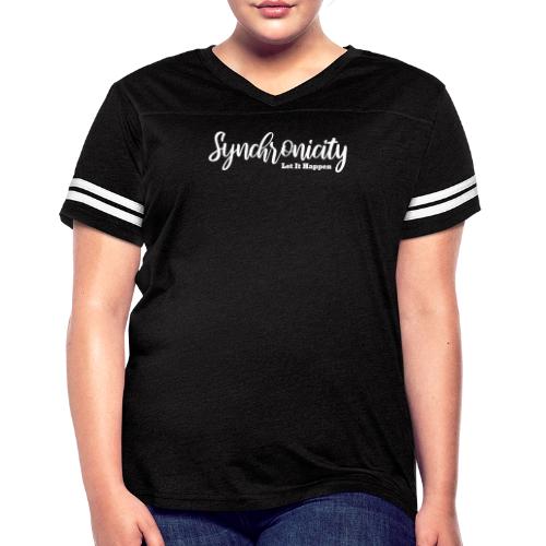 SYNCHRONICITY 0001 - Women's V-Neck Football Tee