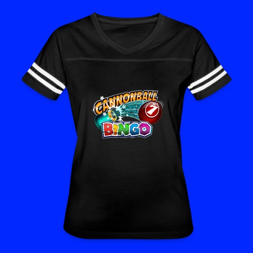 Vintage Cannonball Bingo Logo - Women's Vintage Sports T-Shirt