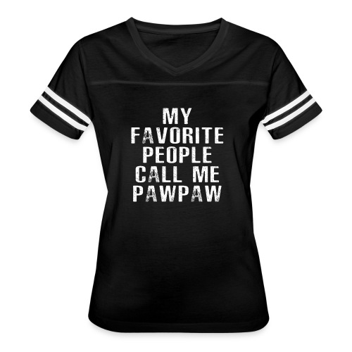 My Favorite People Called me PawPaw - Women's V-Neck Football Tee