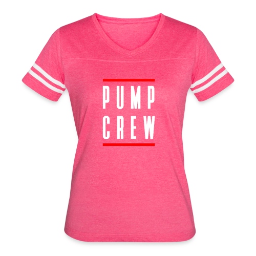 Pump Crew - Women's V-Neck Football Tee
