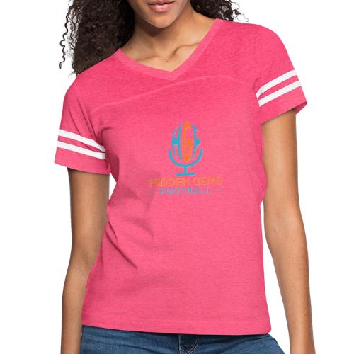 Hidden Gems Football - Women's V-Neck Football Tee