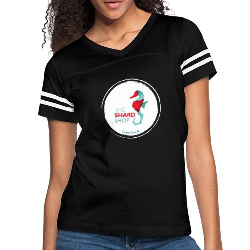 Grayton Beach Circle - Women's V-Neck Football Tee