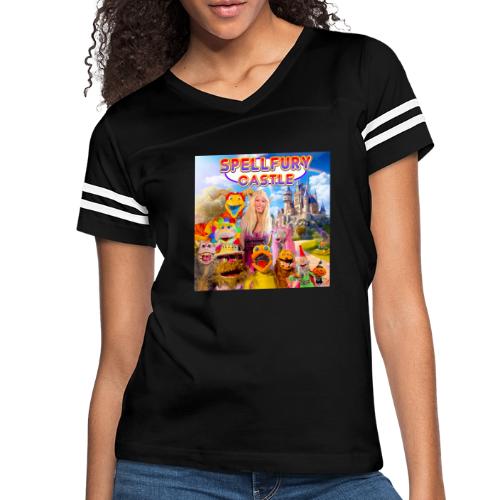 SPELLFURY CASTLE - Women's V-Neck Football Tee