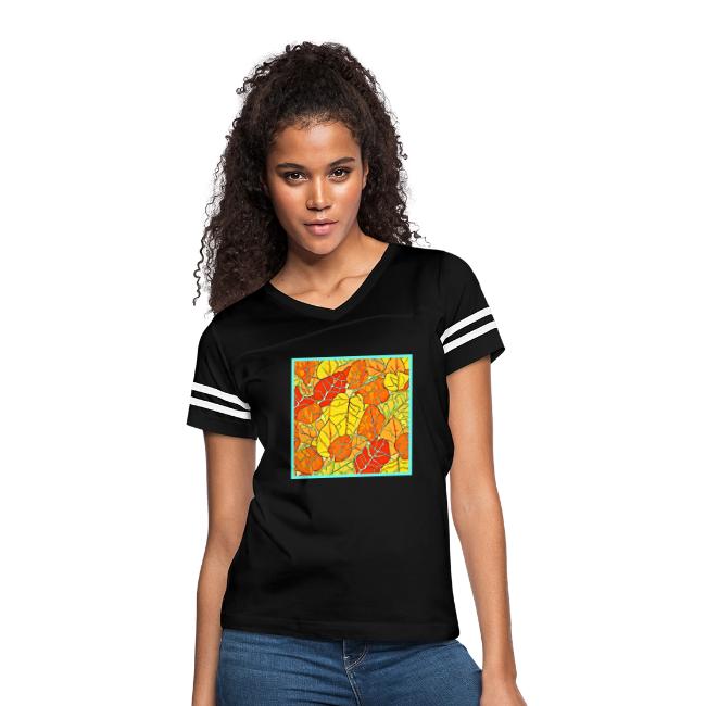 Neon Foliage Burst Vibrant Design