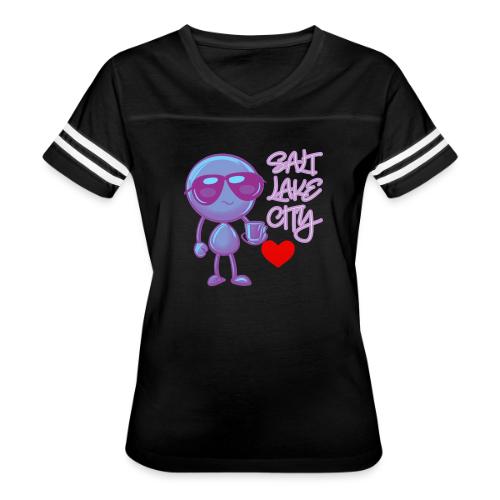 Smoon City 19 Salt Lake City - Women's V-Neck Football Tee