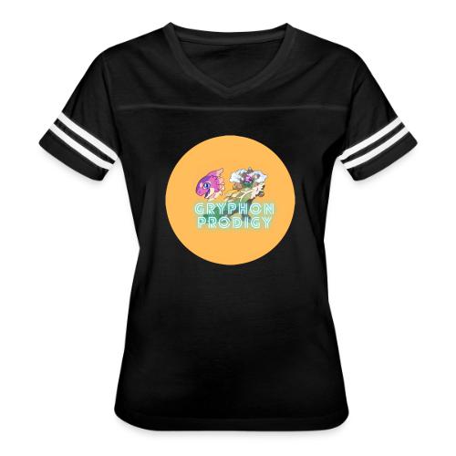 The Real Gryphon MERCH - Women's V-Neck Football Tee