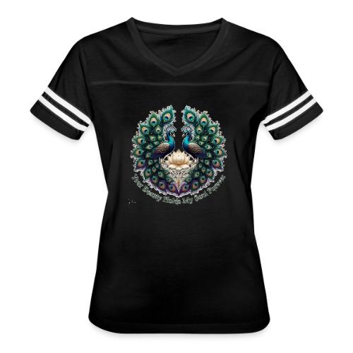 Your Beauty Holds My Soul Peacock Gifts T-Shirt - Women's V-Neck Football Tee