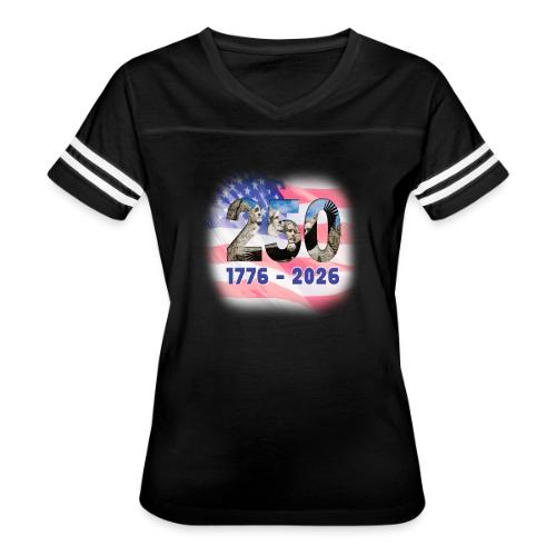 1776 - 2026 | 250 Years USA - Women's V-Neck Football Tee