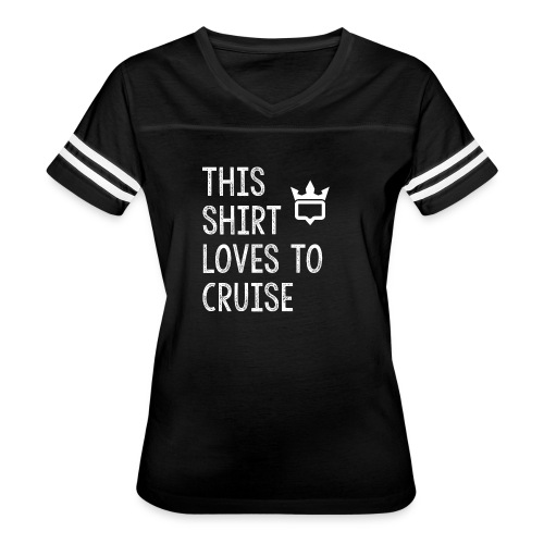 This shirt loves to cruise T-shirt - Women's V-Neck Football Tee